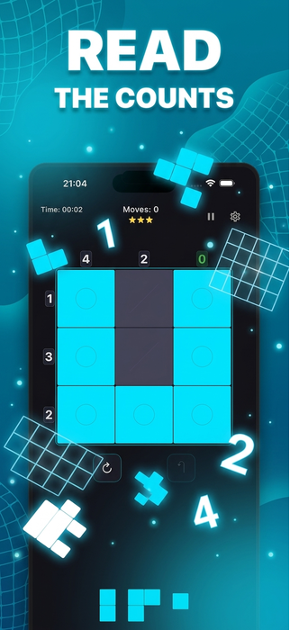 Gridzle board reading screen